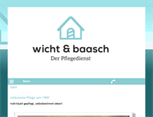 Tablet Screenshot of pflegedienst-wandsbek.de